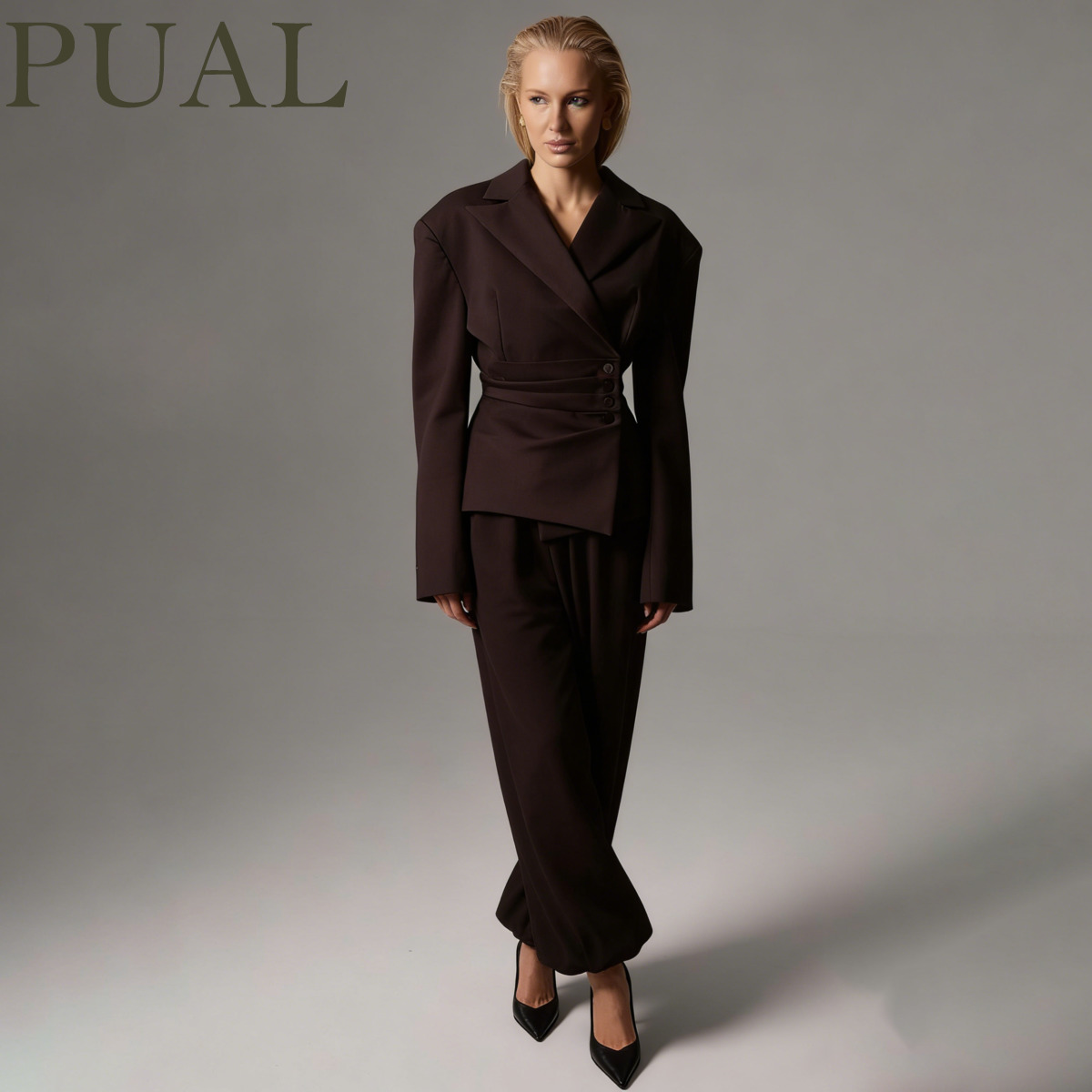 Women Formal Wear Korean - بلوزة نسائية أنيقة من PUAL بأكمام