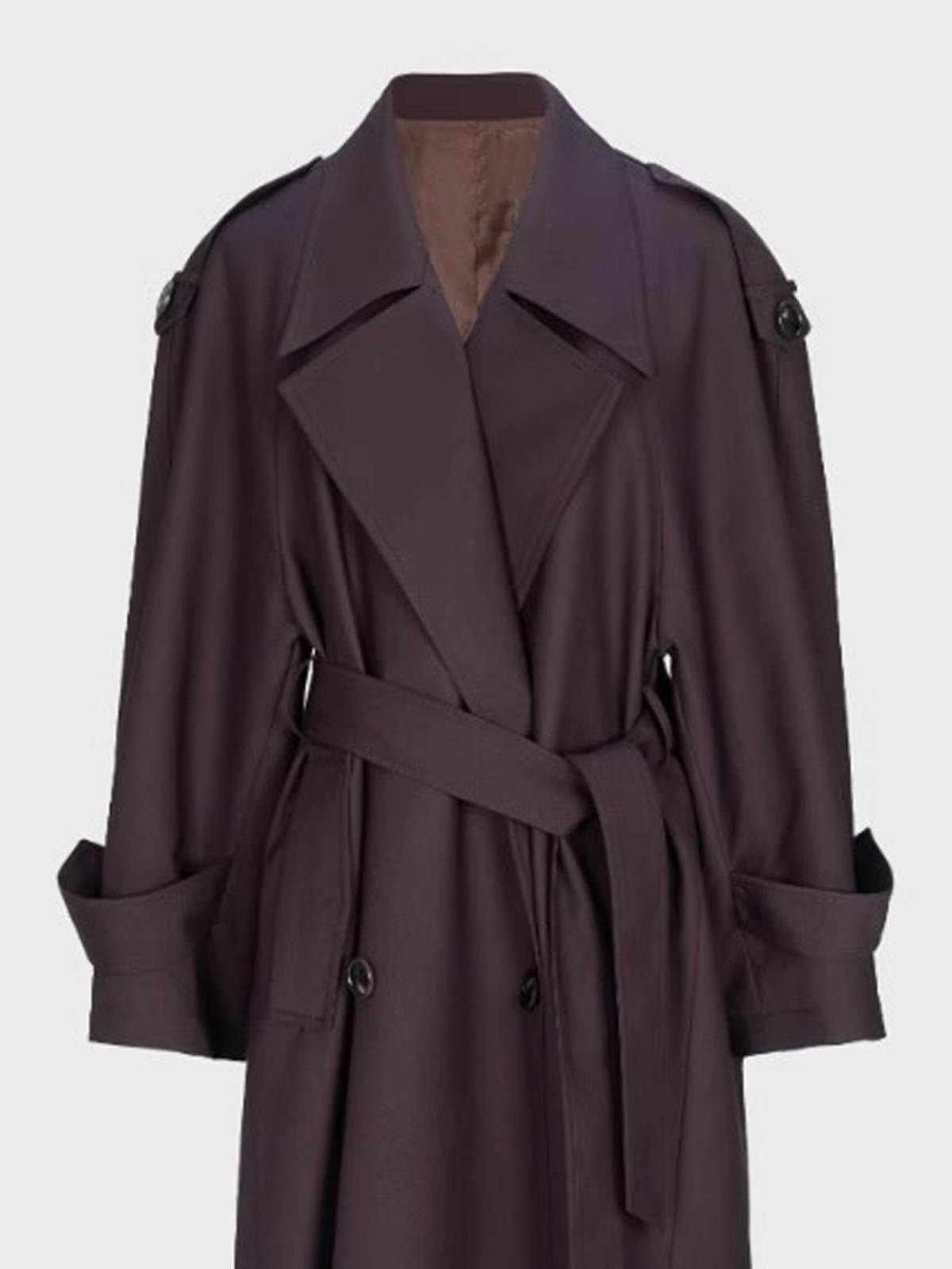 Trench Coat Formal - معطف Lautaro لربيع الخريف كبير الحجم