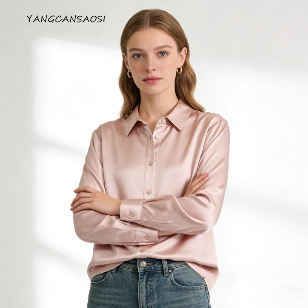 Silk Blouse Button - الثقيلة 35 مللي متر 100% التوت
