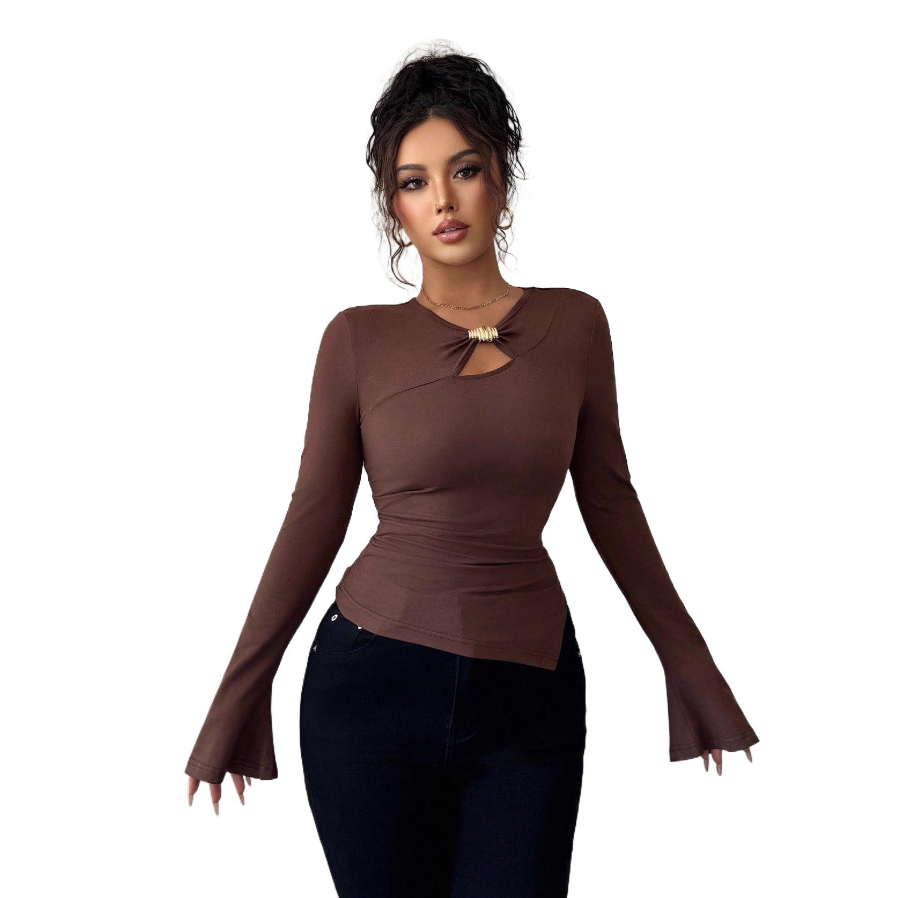 Formal Wear For Women Xl - 2025 الخريف والشتاء جديد غير المتكافئة
