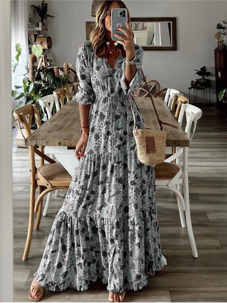 Women Formal Wear Zara - فستان نسائي طويل متأرجح كبير ،