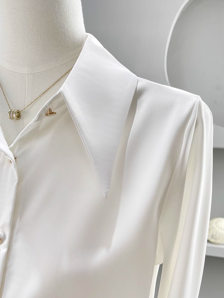 قمصان طويلة الأكمام المرأة بلو - مراجعة Women Formal Wear Korean وسعره