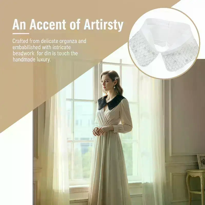 ياقة نصفية نسائية قابلة للفصل  - مراجعة Women'S Formal Wear Accessories وسعره