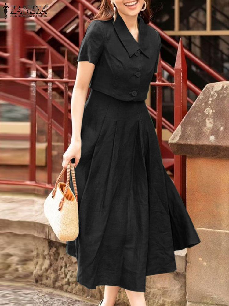 Zanzea-ملابس خارجية نسائية متن - مراجعة Vintage Women'S Formal Wear وسعره