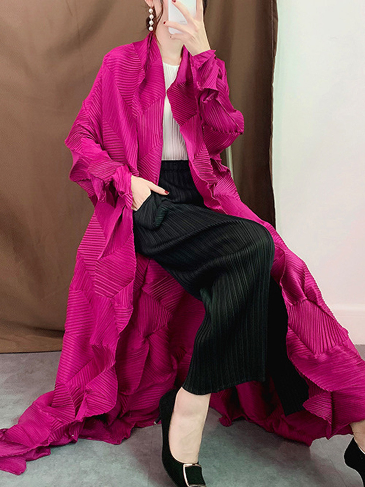 مياكي مطوي معطف طويل للنساء 20 - مراجعة Trench Coat Formal وسعره