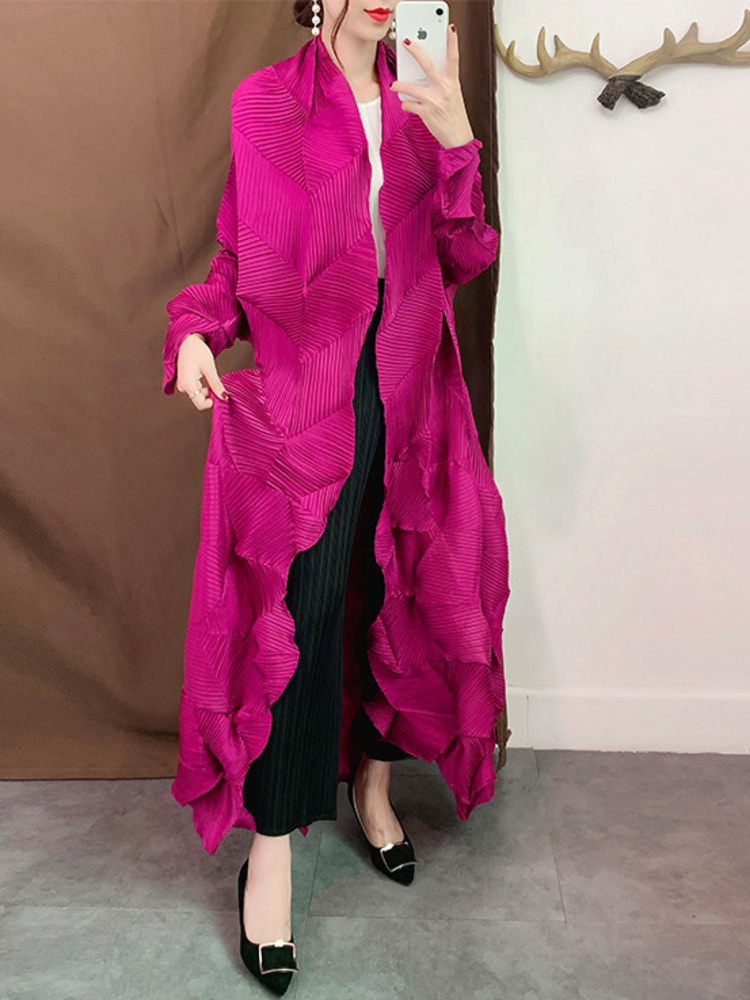 مياكي مطوي معطف طويل للنساء 20 - مراجعة Trench Coat Formal وسعره