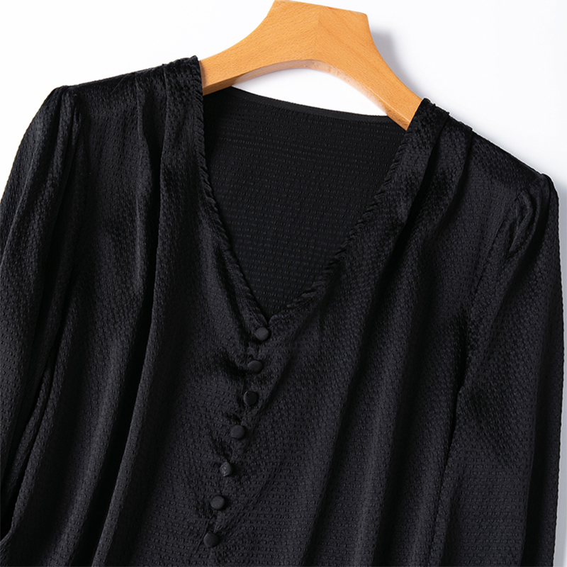 بلوزة حريرية نسائية 93% حرير ا - مراجعة Silk Blouse Button وسعره