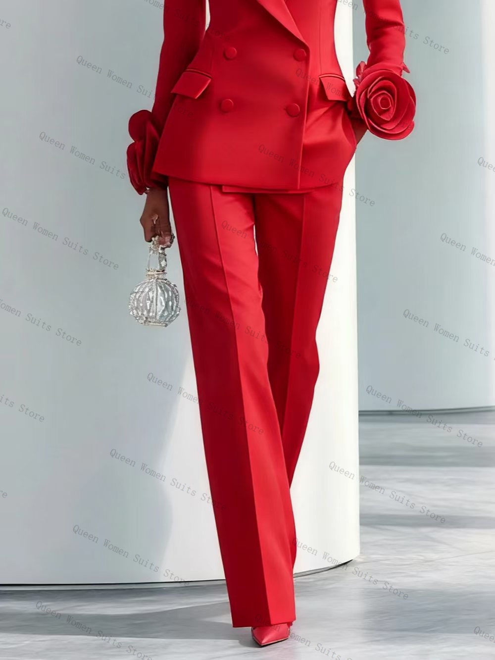 الفاخرة الأحمر المرأة البدلة م - مراجعة Women'S Formal Wear Wedding Guest وسعره