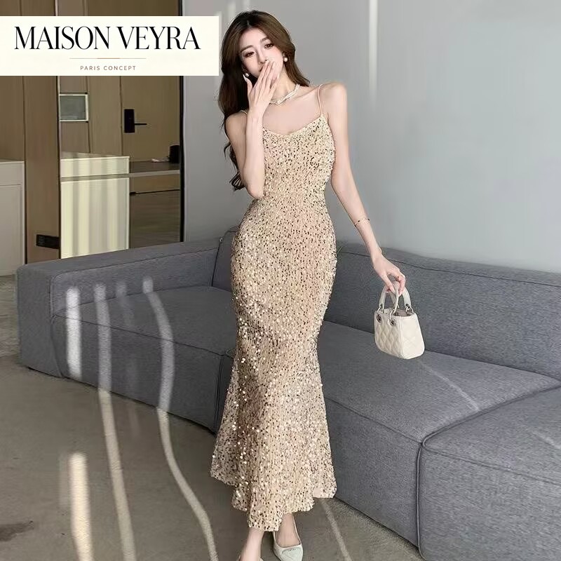 فساتين حمراء مثيرة للحفلات وأع - مراجعة Women Formal Wear Korean وسعره