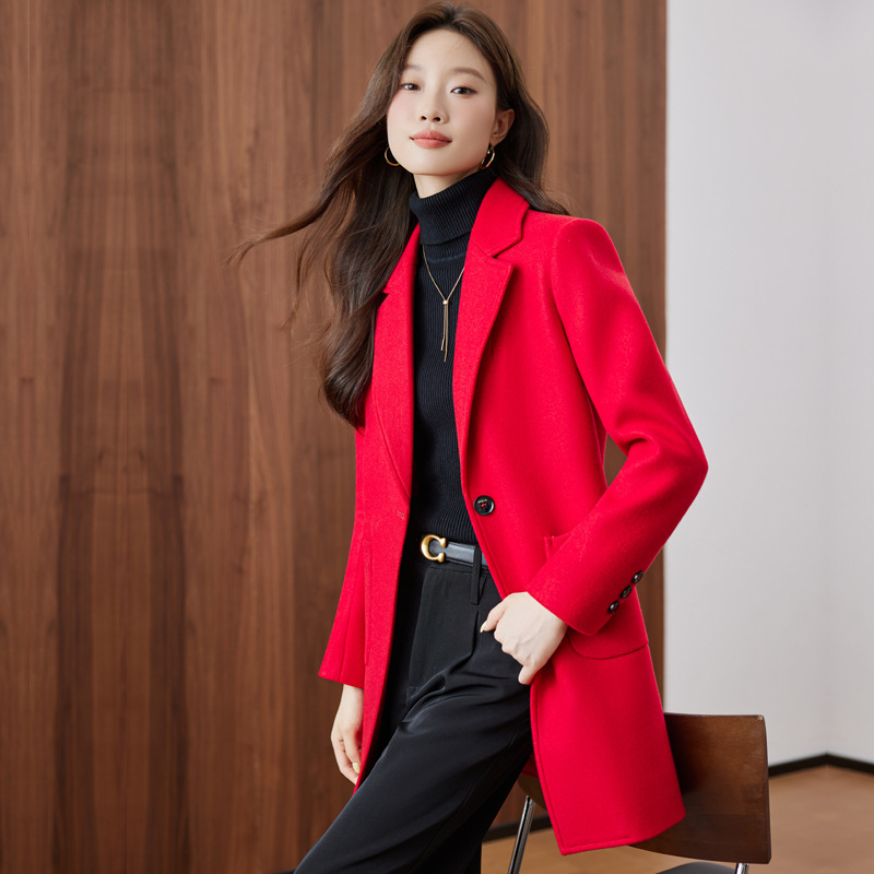 2025New معطف المرأة الكورية نم - مراجعة Women Formal Wear Korean وسعره