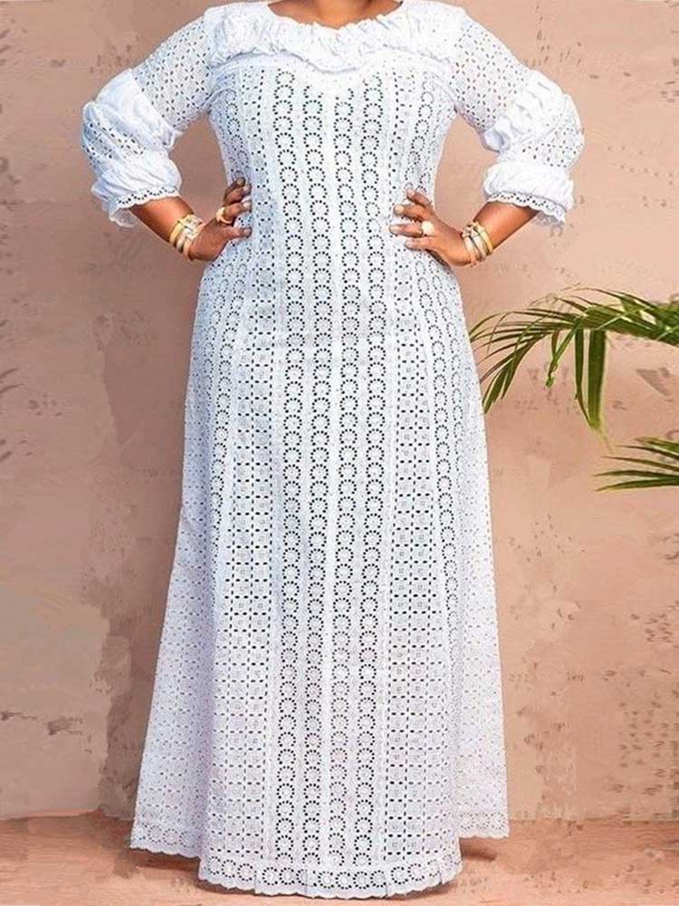 فستان نسائي ربيعي من الدانتيل  - مراجعة Vintage Women'S Formal Wear وسعره