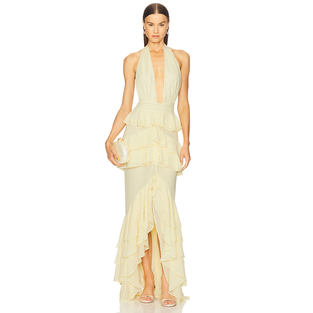 فساتين سهرة بياقة على شكل V عم - مراجعة Women'S Formal Wear Wedding Guest وسعره