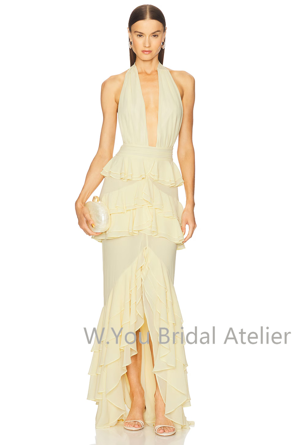 فساتين سهرة بياقة على شكل V عم - مراجعة Women'S Formal Wear Wedding Guest وسعره