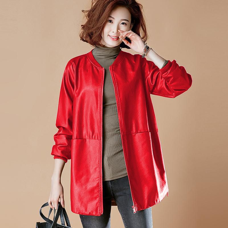 موضة حجم كبير سترة جلدية المرأ - مراجعة Trench Coat Formal وسعره