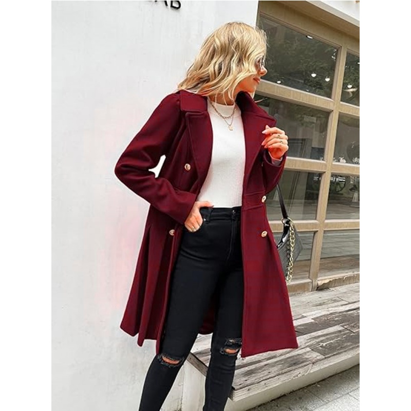 الشتاء الصوفية المرأة خندق معط - مراجعة Trench Coat Formal وسعره
