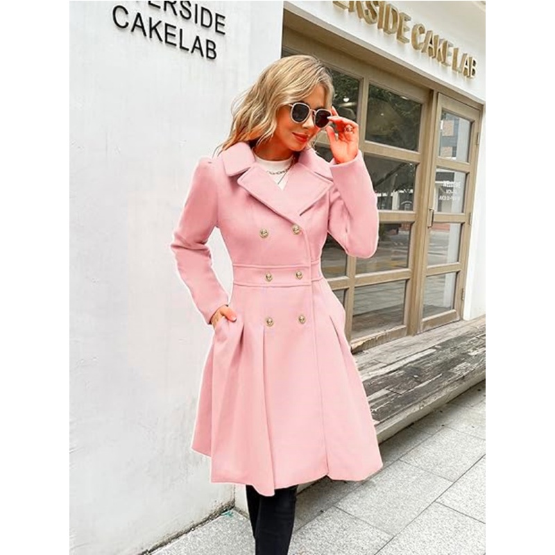 الشتاء الصوفية المرأة خندق معط - مراجعة Trench Coat Formal وسعره