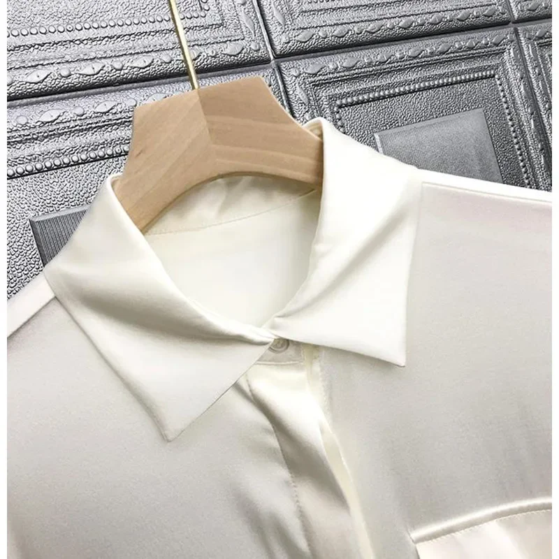 ركاب المرأة قميص دعوى طوق 23 م - مراجعة Silk Blouse Button وسعره