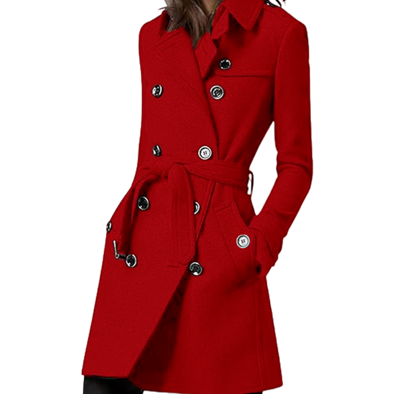 المرأة خندق معطف الصوف يمزج مز - مراجعة Trench Coat Formal وسعره