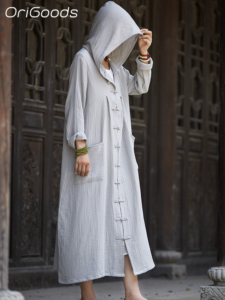 OriGoods امرأة مقنعين معطف طوي - مراجعة Trench Coat Formal وسعره