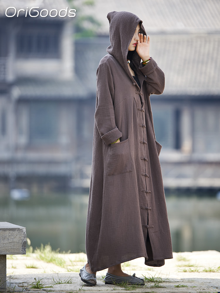 OriGoods امرأة مقنعين معطف طوي - مراجعة Trench Coat Formal وسعره