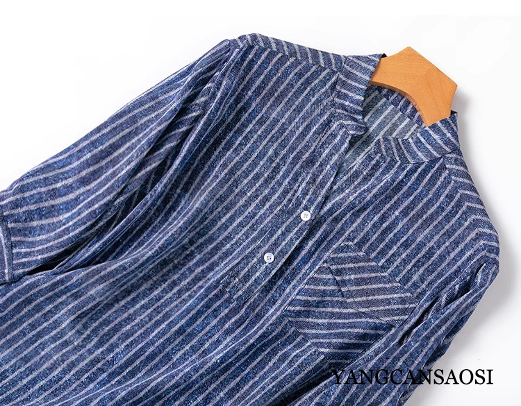 قميص نسائي بخط عمودي ، حرير تو - مراجعة Silk Blouse Button وسعره