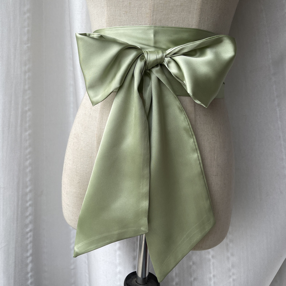 حزام خصر نسائي واسع بفيونكة قا - مراجعة Women'S Formal Wear Accessories وسعره