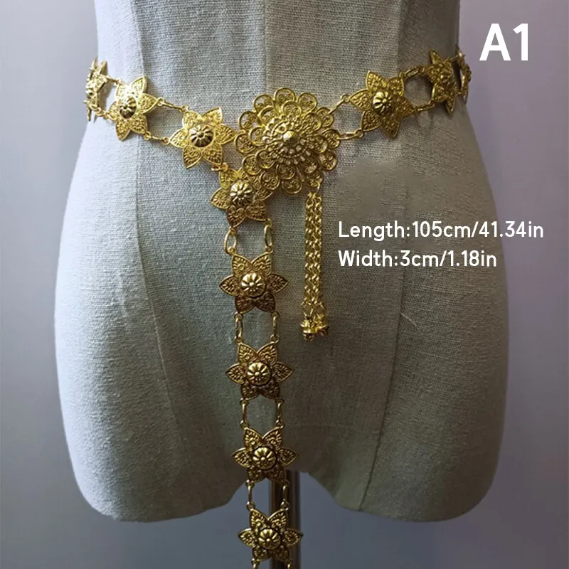 1 قطعة سلسلة الخصر المعدنية تا - مراجعة Vintage Women'S Formal Wear وسعره