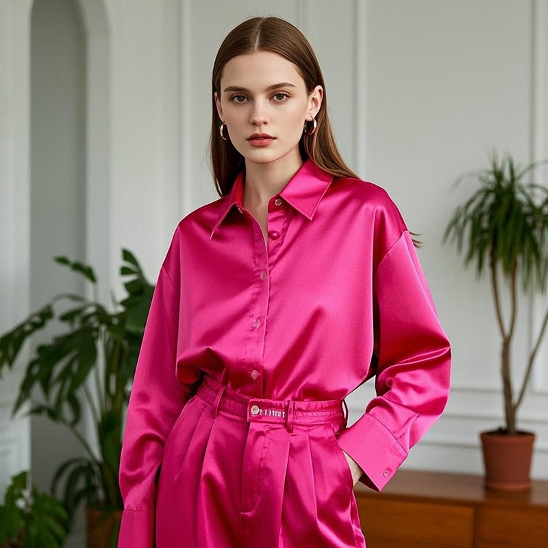 الكورية مكتب سيدة الاتجاه قميص - مراجعة Silk Blouse Button وسعره