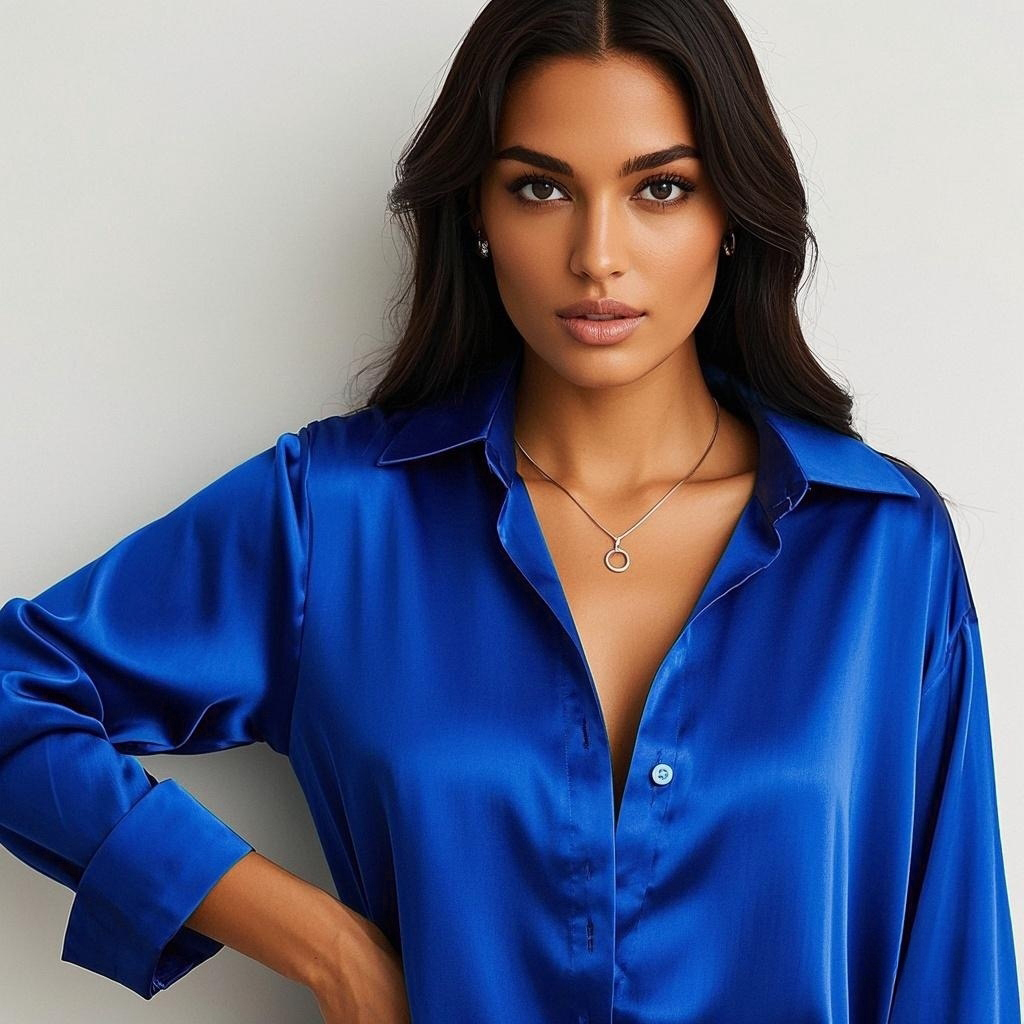 الكورية مكتب سيدة الاتجاه قميص - مراجعة Silk Blouse Button وسعره